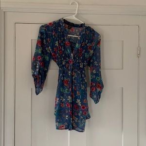 Flowy floral shirt